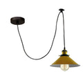 Modern Spider Braided Pendant lamp Yellow Cone Shades Ceiling Lighting~3432-4