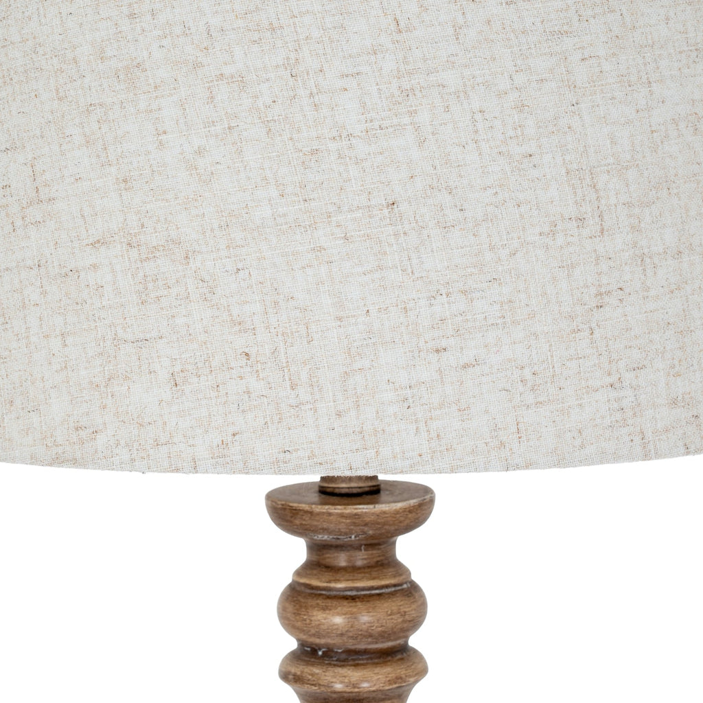 Seraphia Floor Lamp With Edged Linen Shade-3