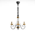 Traditional Wrought Iron Chandelier 5 Light Scrollwork E14 Fitting ~4997-5