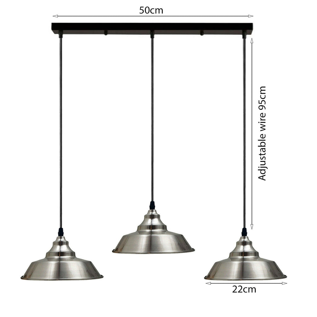 Satin Nickel Multi outlet Ceiling Pendant Kits~1985-1