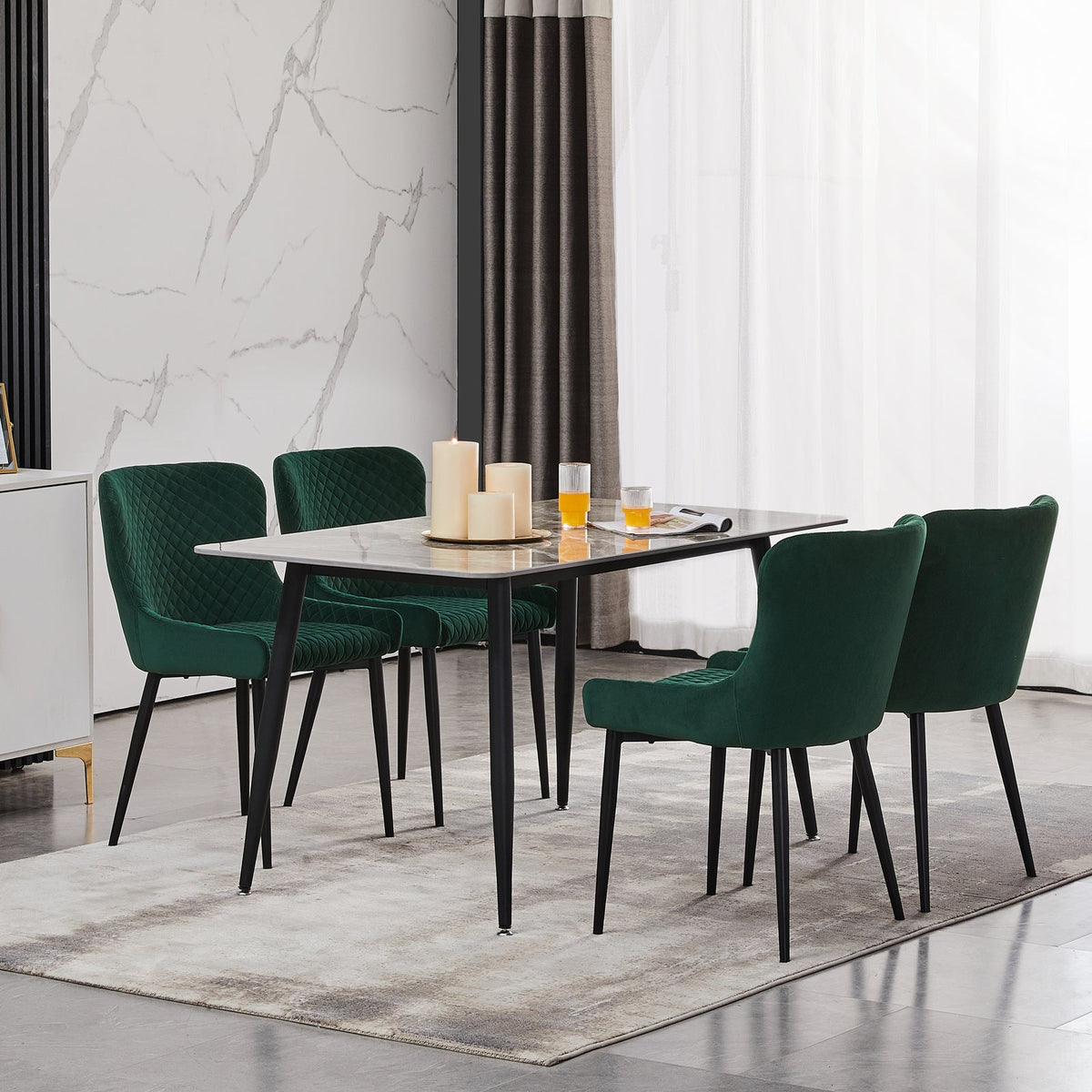 Dundas Velvet Dining Chairs [Set of 2]-7