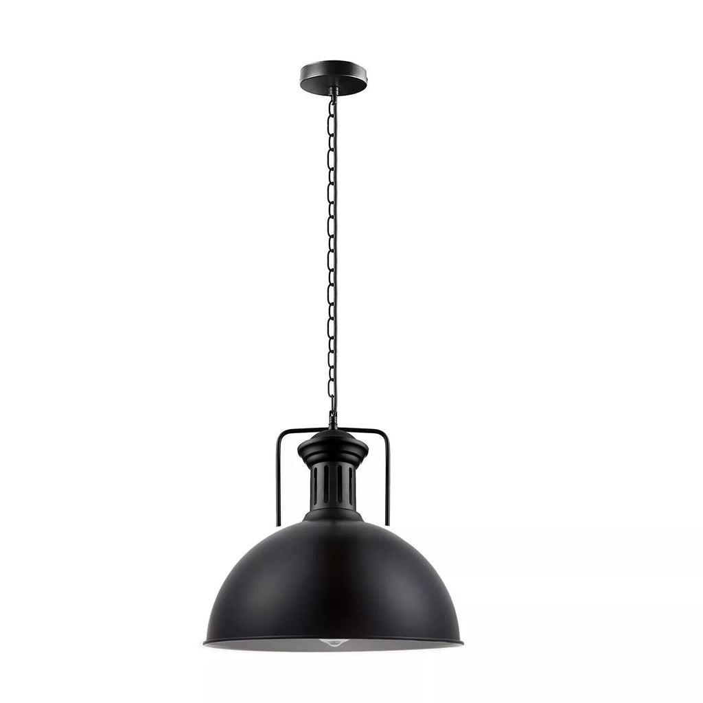 40cm Large Black Pendant Light With Chain ~6579-5