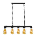 5 Way Industrial Steampunk Pipe Pendant Ceiling Light E27~2368-5