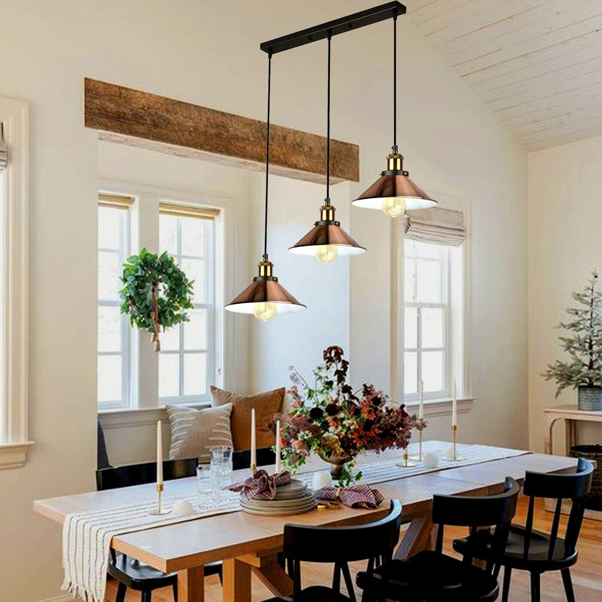 Modern Lenier Style 3 Light Ceiling Pendant ~1323-0