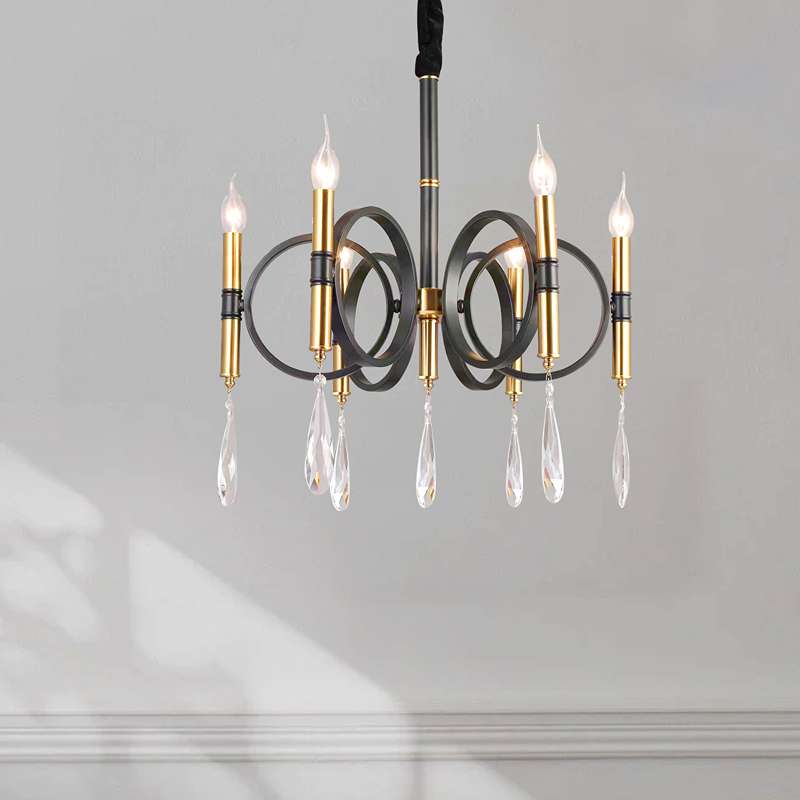 Chandeliers 6 Lights Kitchen Island Candle Gold Light Fixture ~4618-0