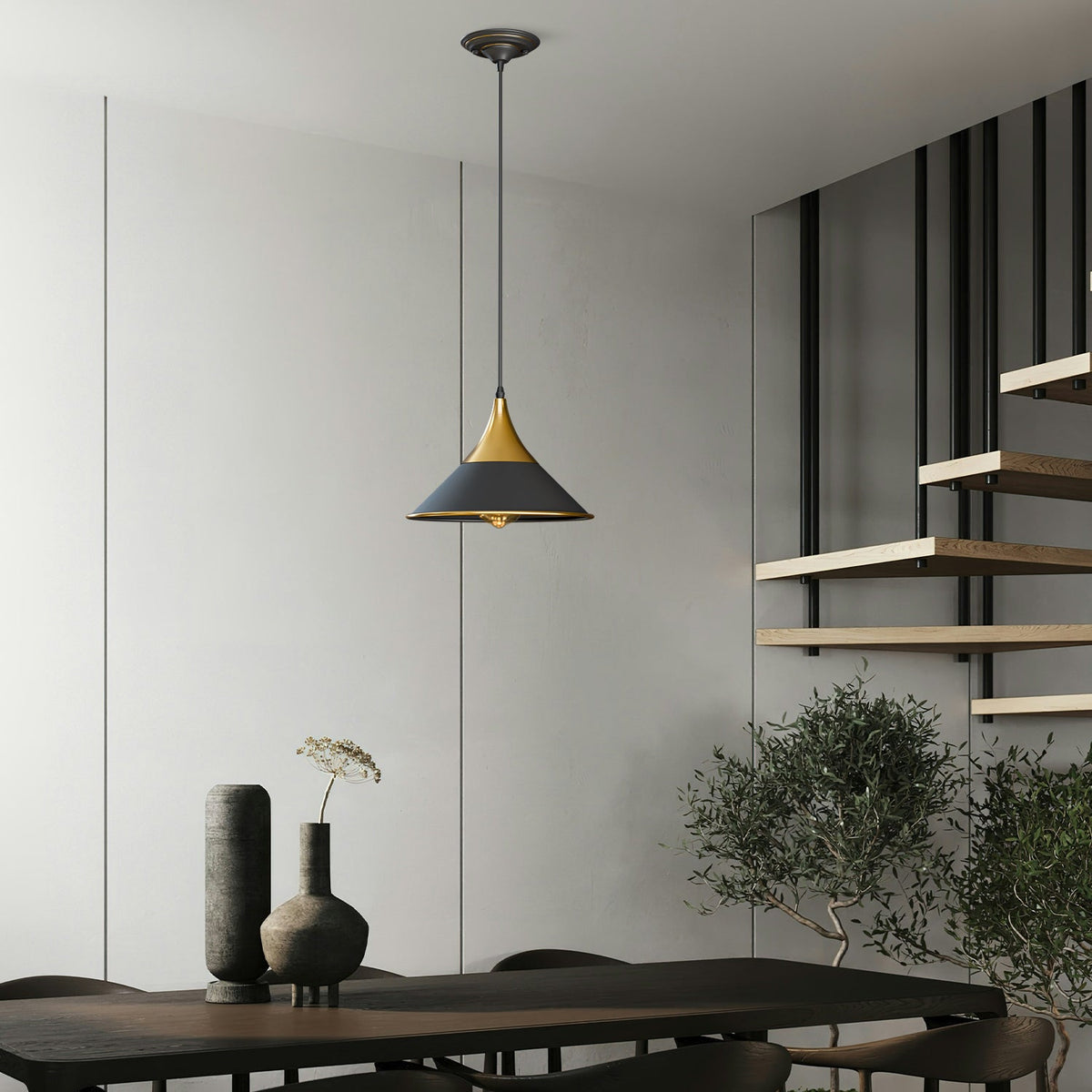 Light Fitting Ceiling Shade industrial Metal Pendant Style Hanging Lampshade~2691-0