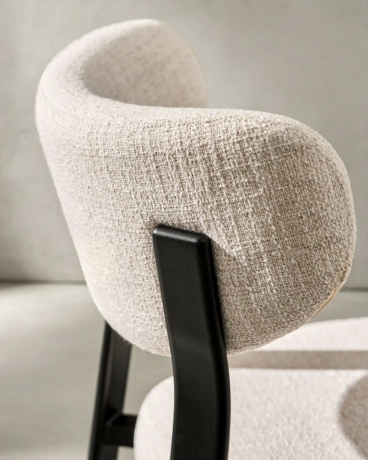 Bramley White Linen Blend Bar Stools [65cm][Set of 2]-3