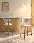 Bramley Oatmeal Linen Blend Bar Stools [65cm][Set of 2]-0