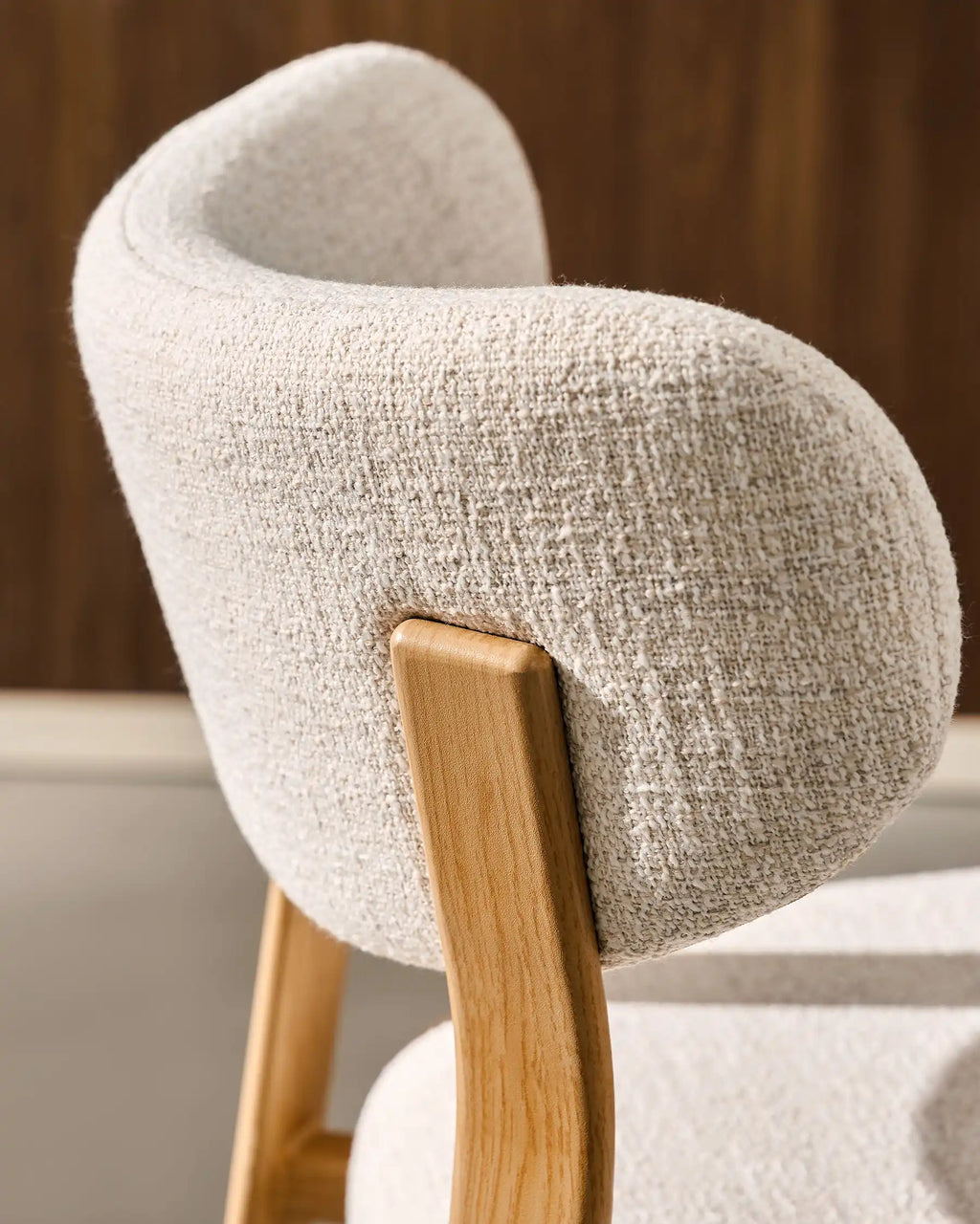 Bramley Oatmeal Linen Blend Bar Stools [65cm][Set of 2]-3