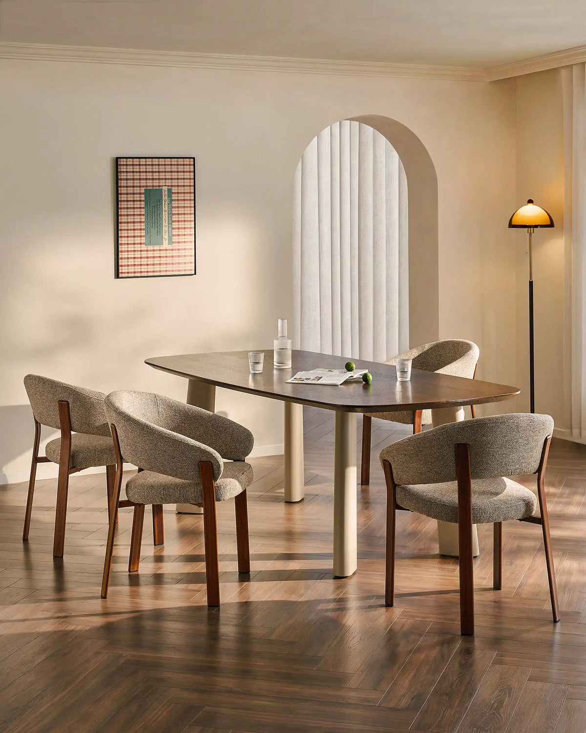 Bramley Warm Taupe Dining Armchair-2