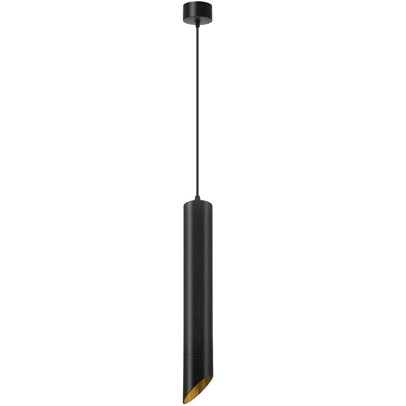 Black Inner Gold GU10 Tube Pendant Light 20cm/30cm/40cm~4593-7