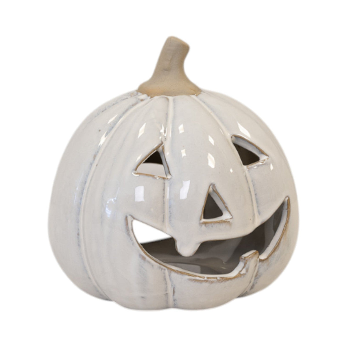 Stone glazed ceramic Pumpkin Tealight-0