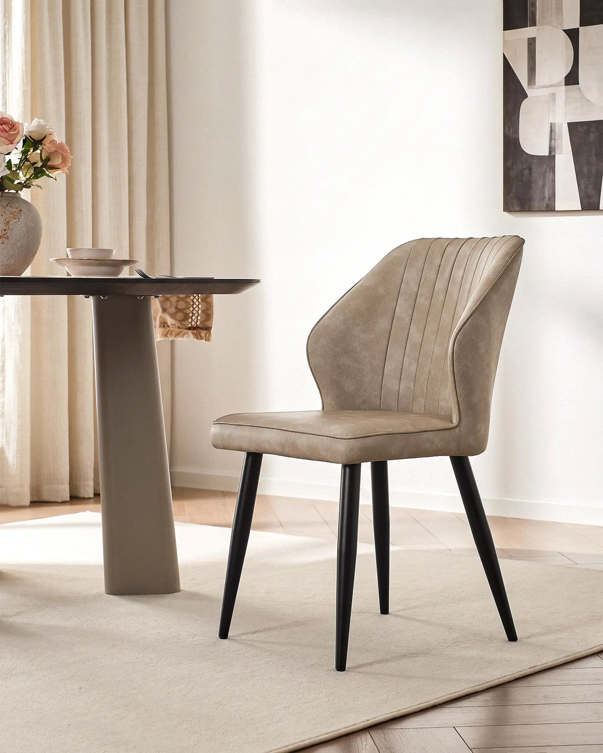 Danforth Faux Leather Dining Chairs [Set of 4]