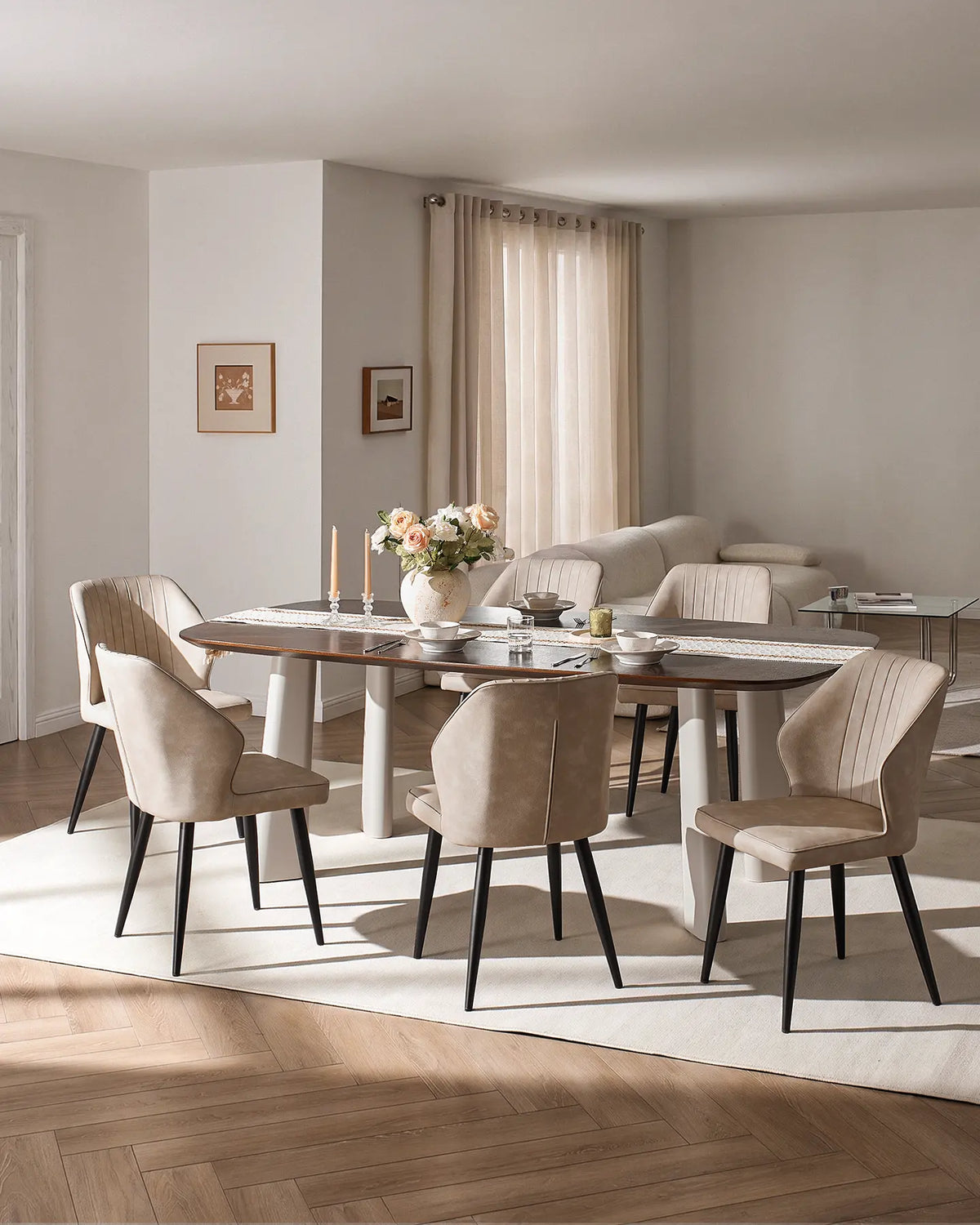 Danforth Faux Leather Dining Chairs [Set of 4]