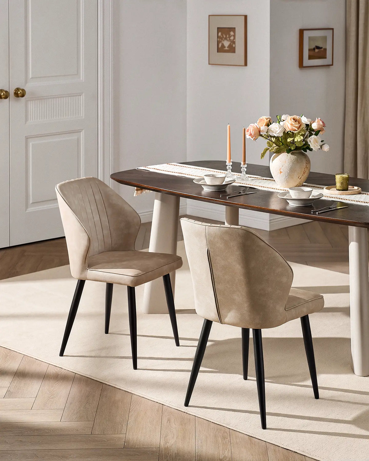 Danforth Faux Leather Dining Chairs [Set of 4]