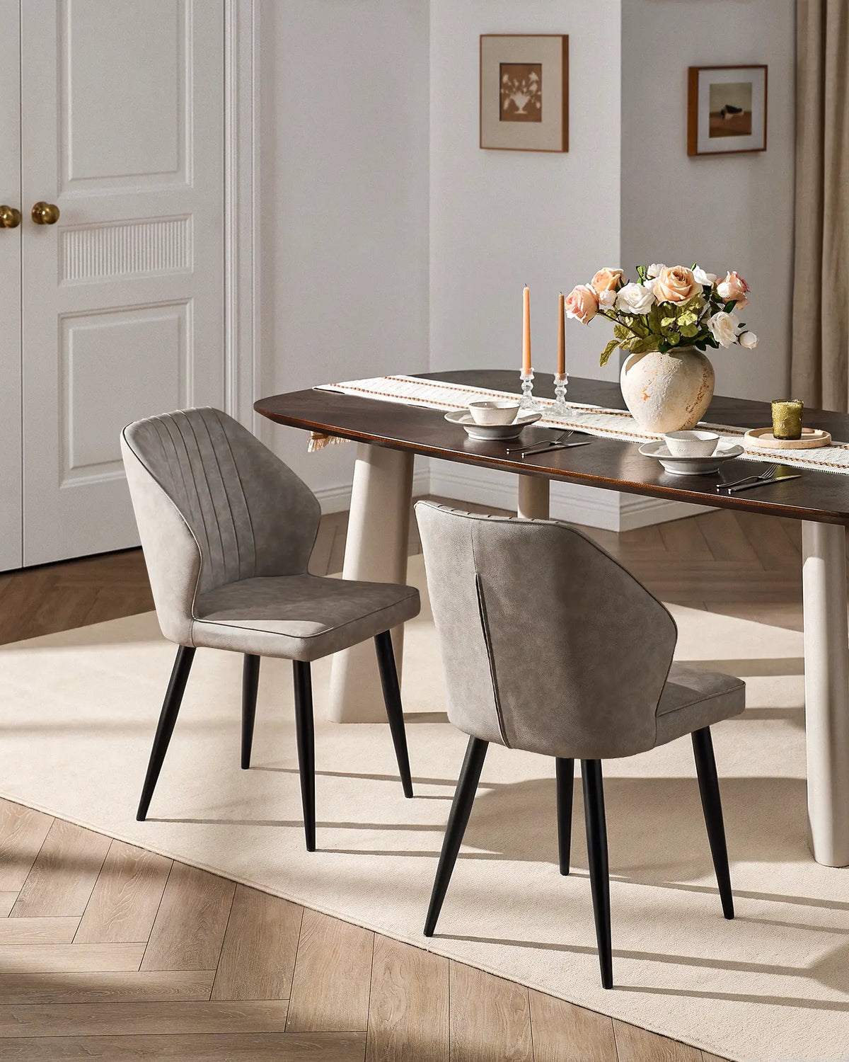 Danforth Faux Leather Dining Chairs [Set of 4]