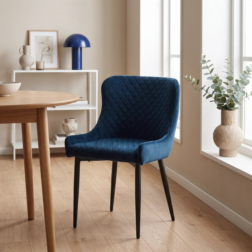 Dundas Velvet Dining Chairs [Set of 2]-2