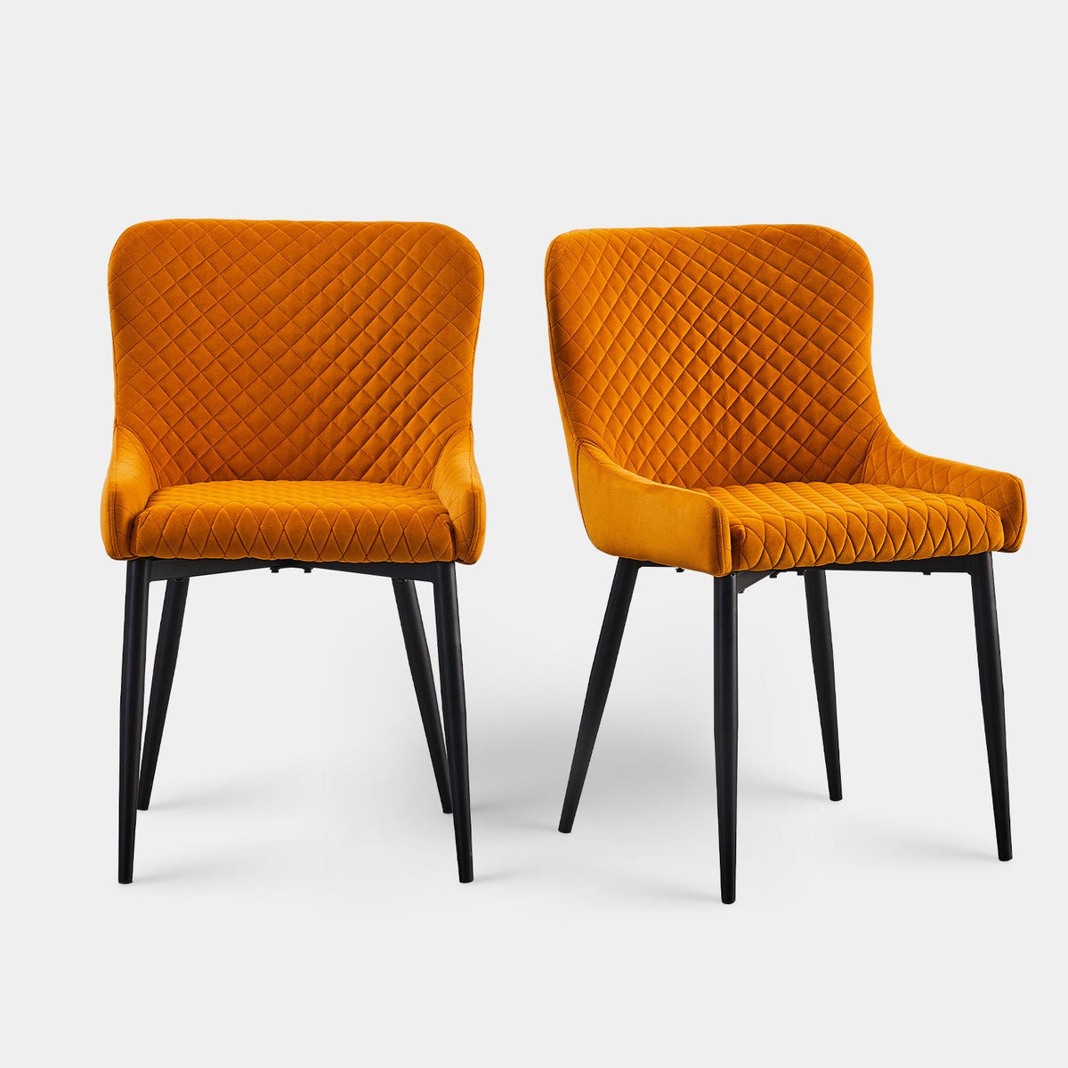 Dundas Velvet Dining Chairs [Set of 2]-9