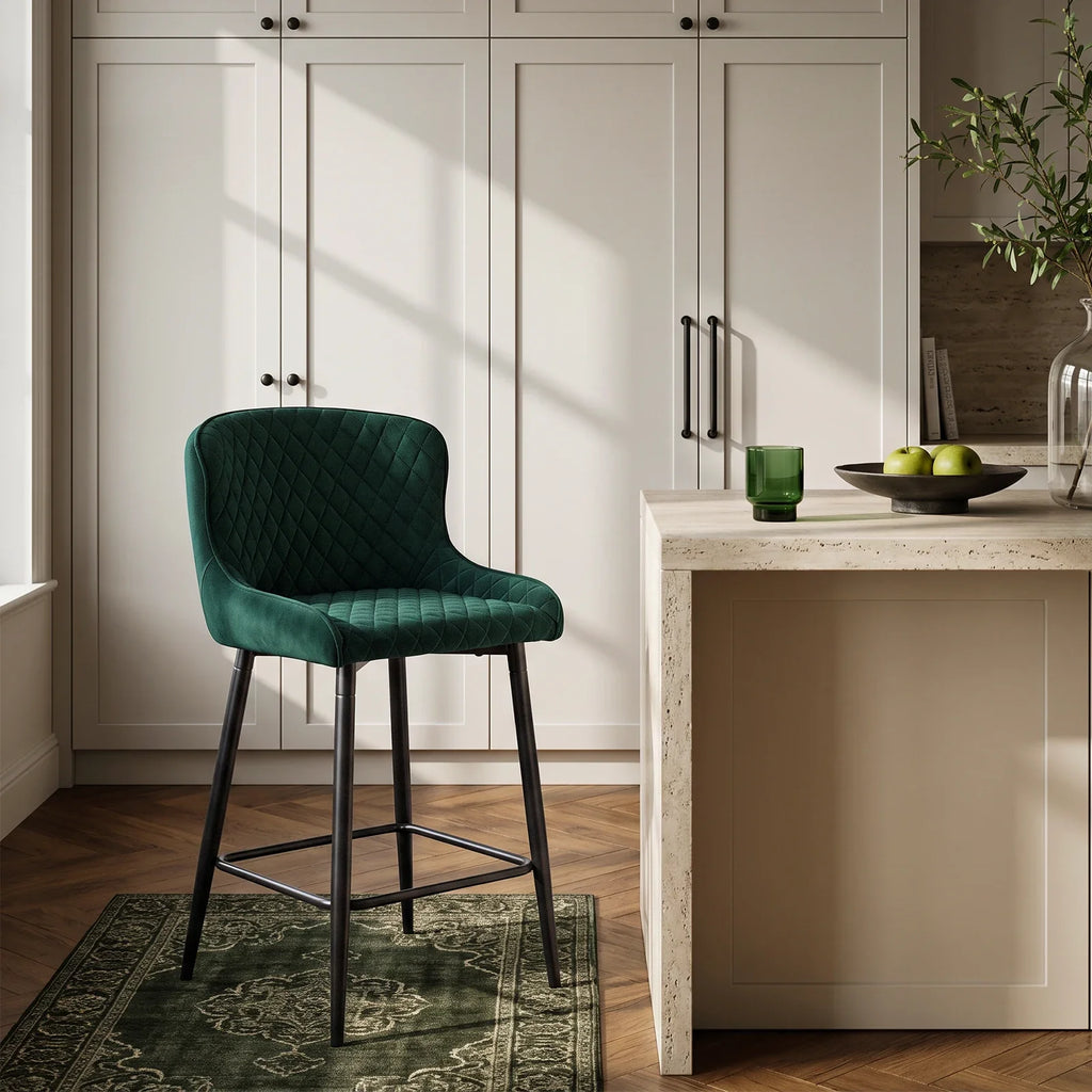 Dundas Velvet Bar Stools [65cm] [Set of 2]-0