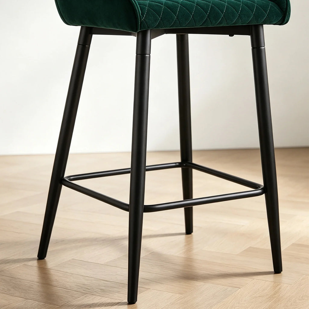 Dundas Velvet Bar Stools [65cm] [Set of 2]-4