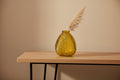 Yellow Glass Leaf Bottle-0