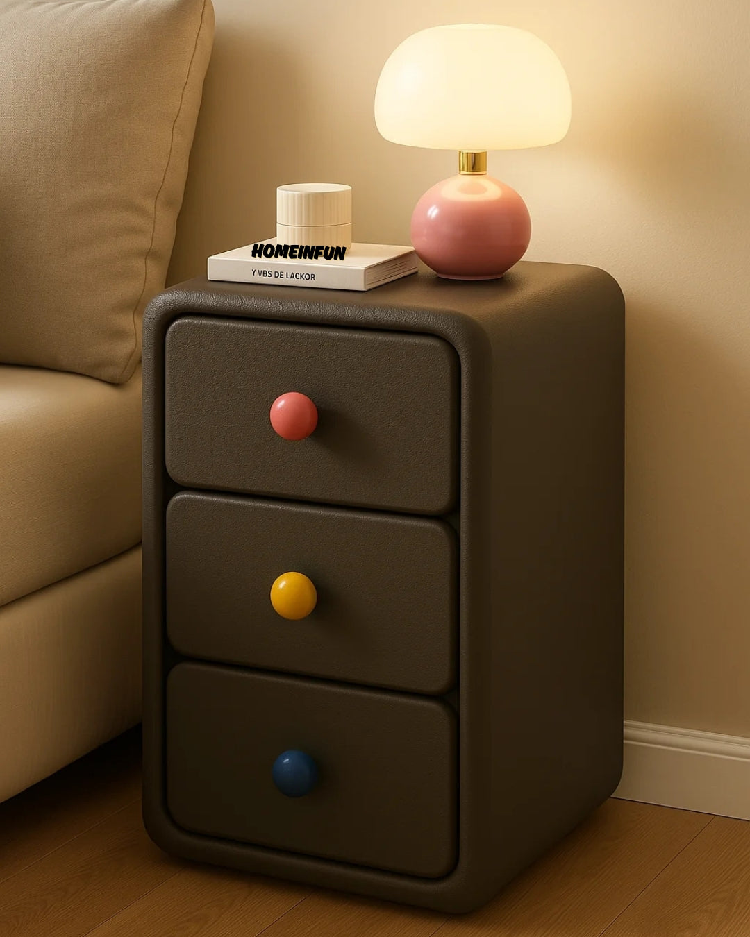 Playful Bedside Narrow Cabinet-8