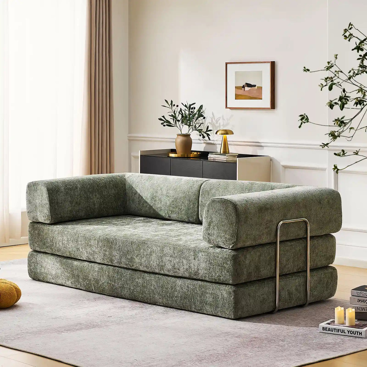 Hugo Vaccum-Packed Convertible Sofa Bed-0