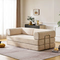 Hugo Cream Vacuum-Packed Convertible Sofa Bed-0