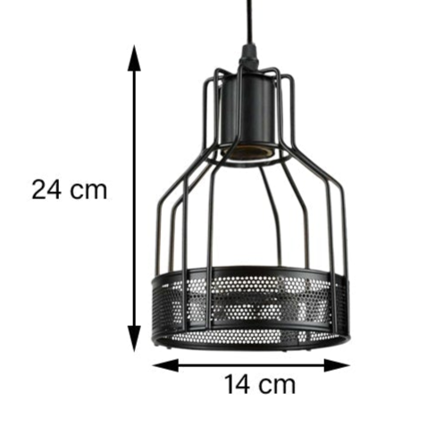 Industrial Spider Pendant Light Adjustable Multi Arm E27 Cage~6139-3