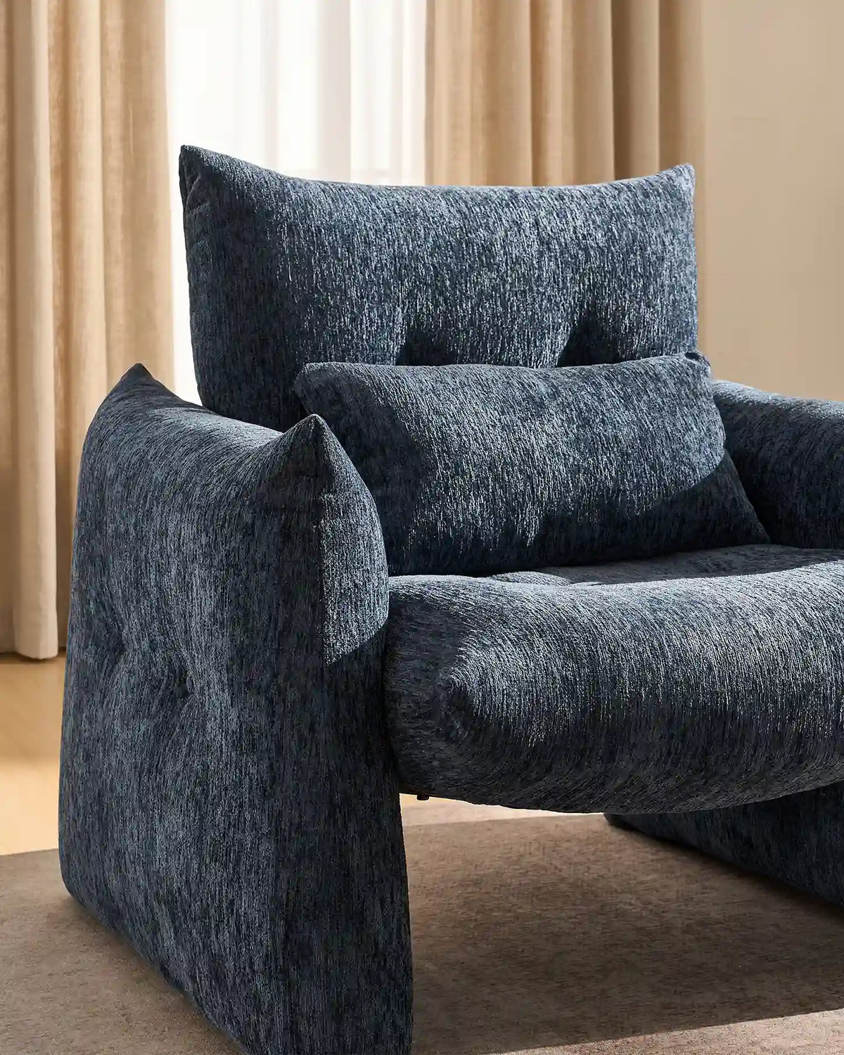 Kumo Navy Blue Accent Chair-4