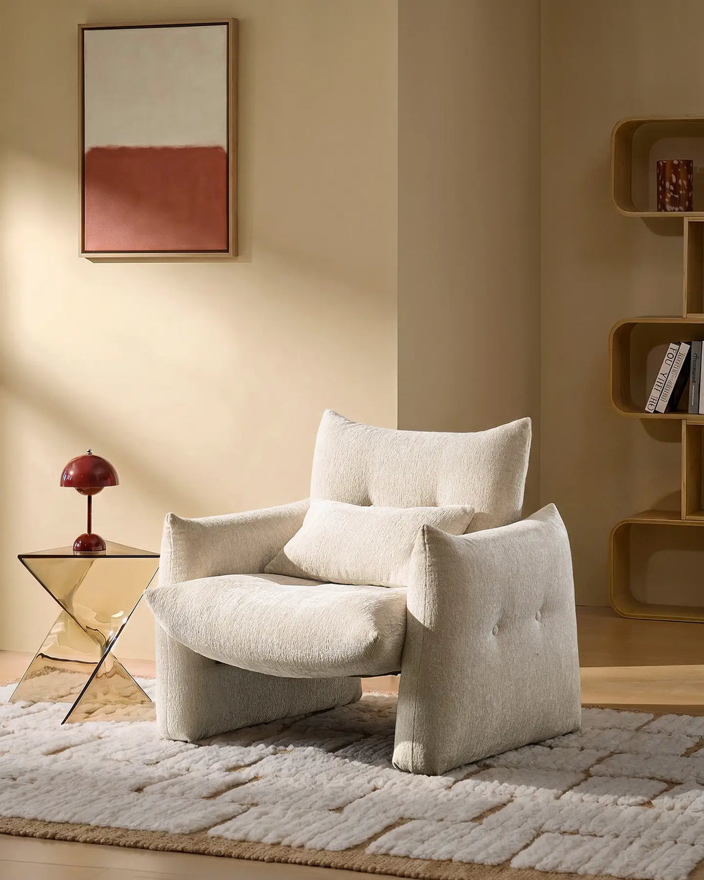 Kumo Cream Accent Chair-1