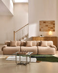 Nola Khaki Chenille Vacuum-Packed Modular Sofa-0