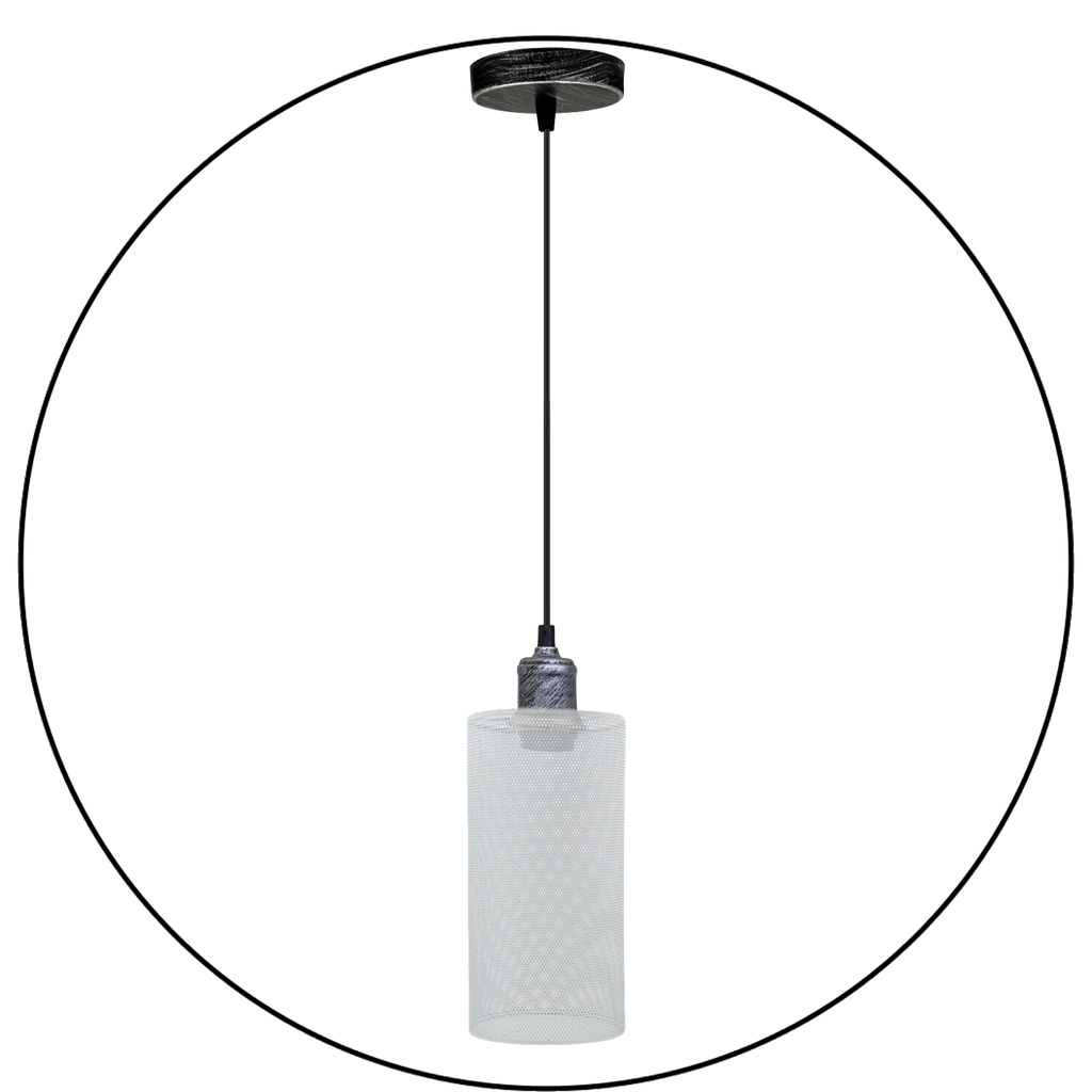 Industrial Hanging White Pattern Lamp shade Metal Loft Nordic Party Decor ~3444-3