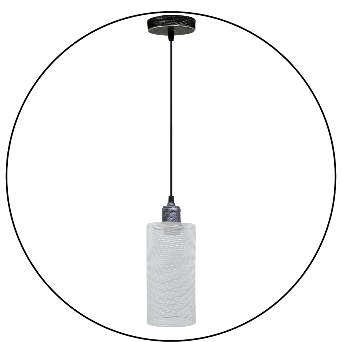 Industrial Hanging White Pattern Lamp shade Metal Loft Nordic Party Decor ~3444-3