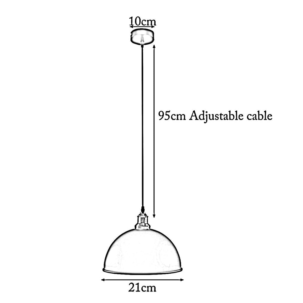 Black Pendant Light Dome Shape~1601-1