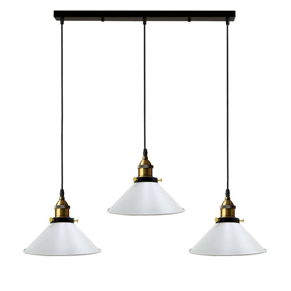 Vintage 3-Light Pendant Lamp Hanging Light Fixture ~1301-5