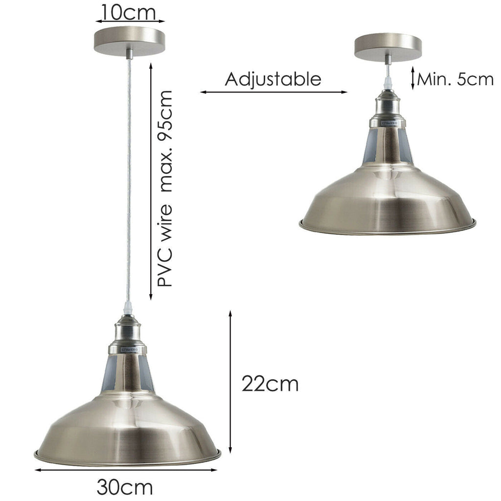 Industrial Barn Pendant Light | Metal Loft Lighting~1269-1