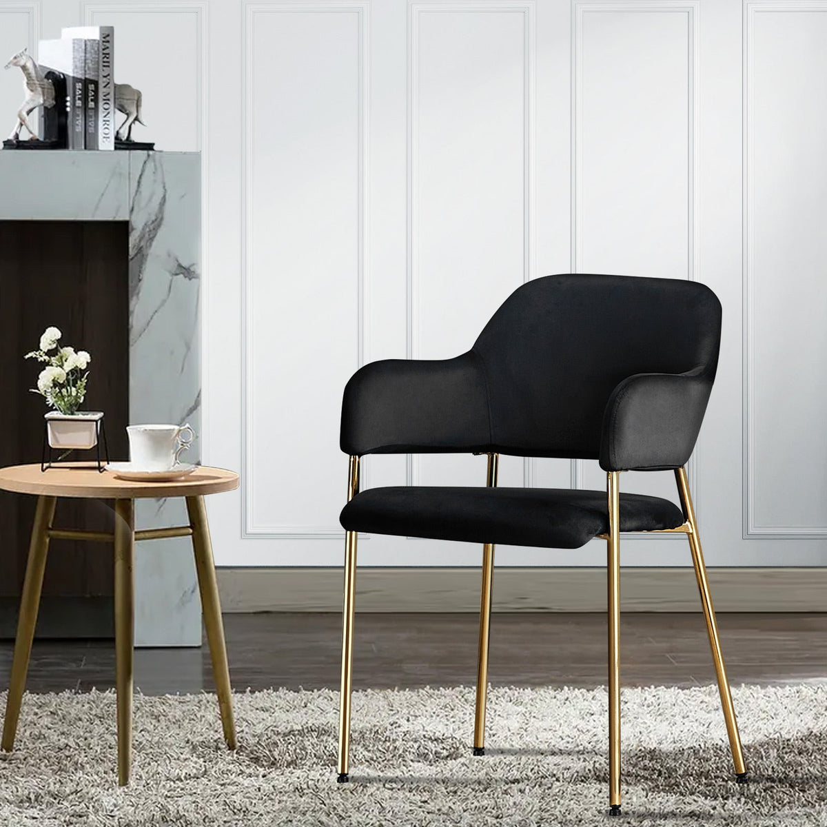 Lukka Velvet Dining Chairs [Set of 2]-1