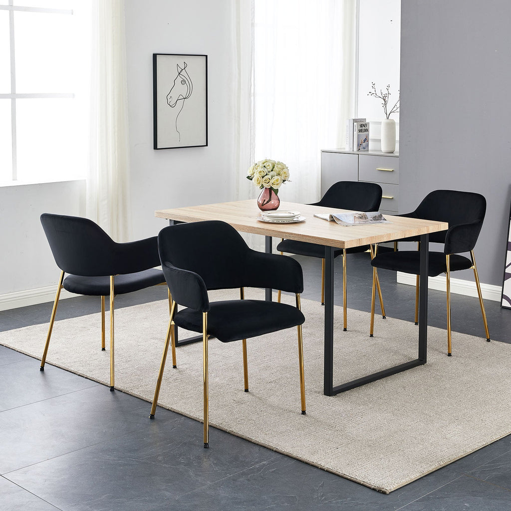Lukka Velvet Dining Chairs [Set of 2]-3