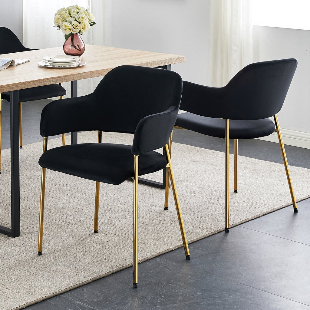 Lukka Velvet Dining Chairs [Set of 2]-2