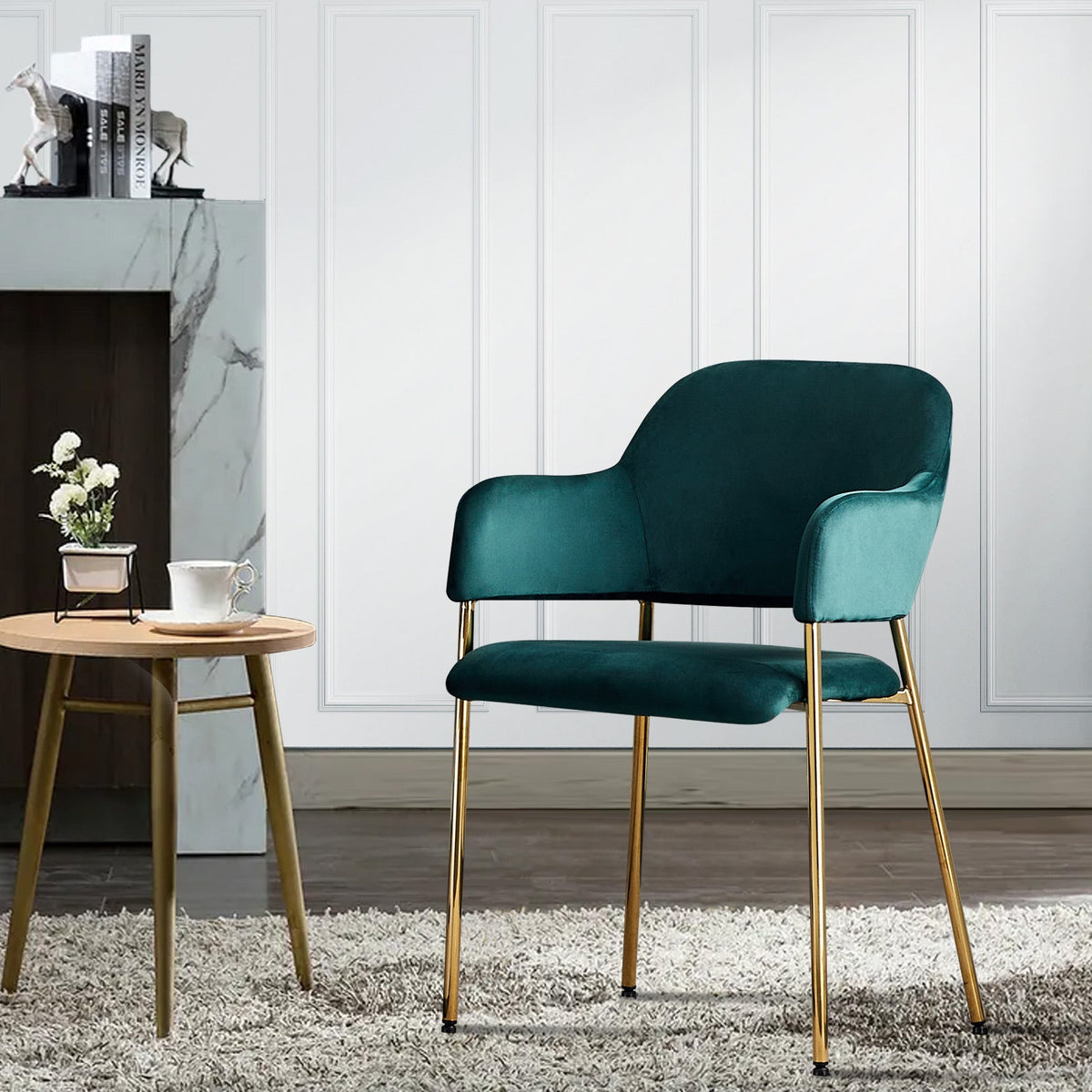 Lukka Velvet Dining Chairs [Set of 2]-6