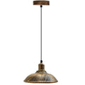 Vintage Pendant Light Shade Metal Lamp Ceiling Lights Brushed Copper~1884-0