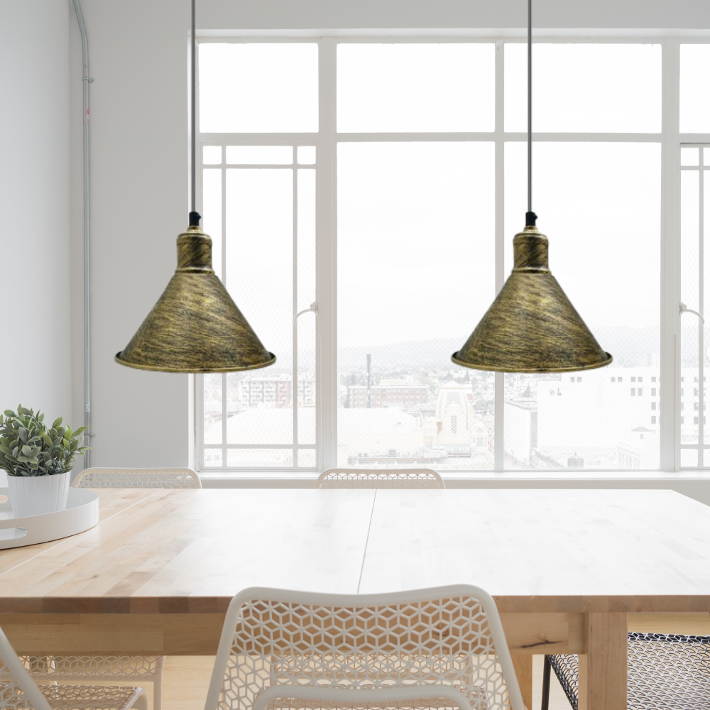 Industrial Metal Ceiling Pendant Light E27 Base ~1544-3