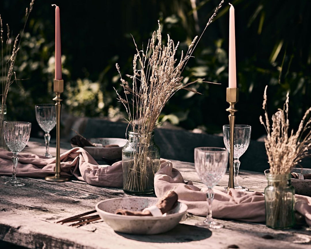 Brooklyn Washed Linen Salmon Tablecloth-3