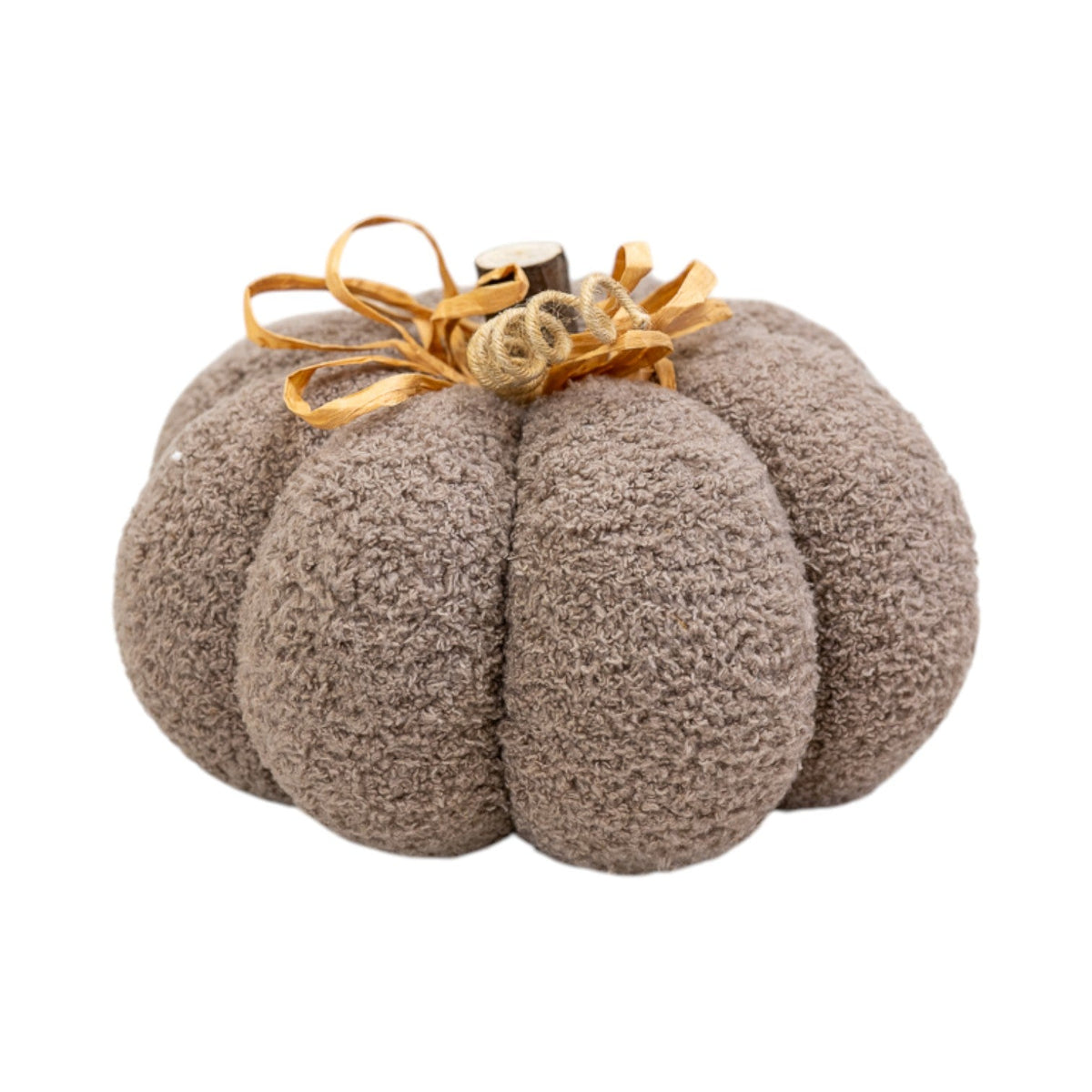 Beige Fabric Pumpkin-0
