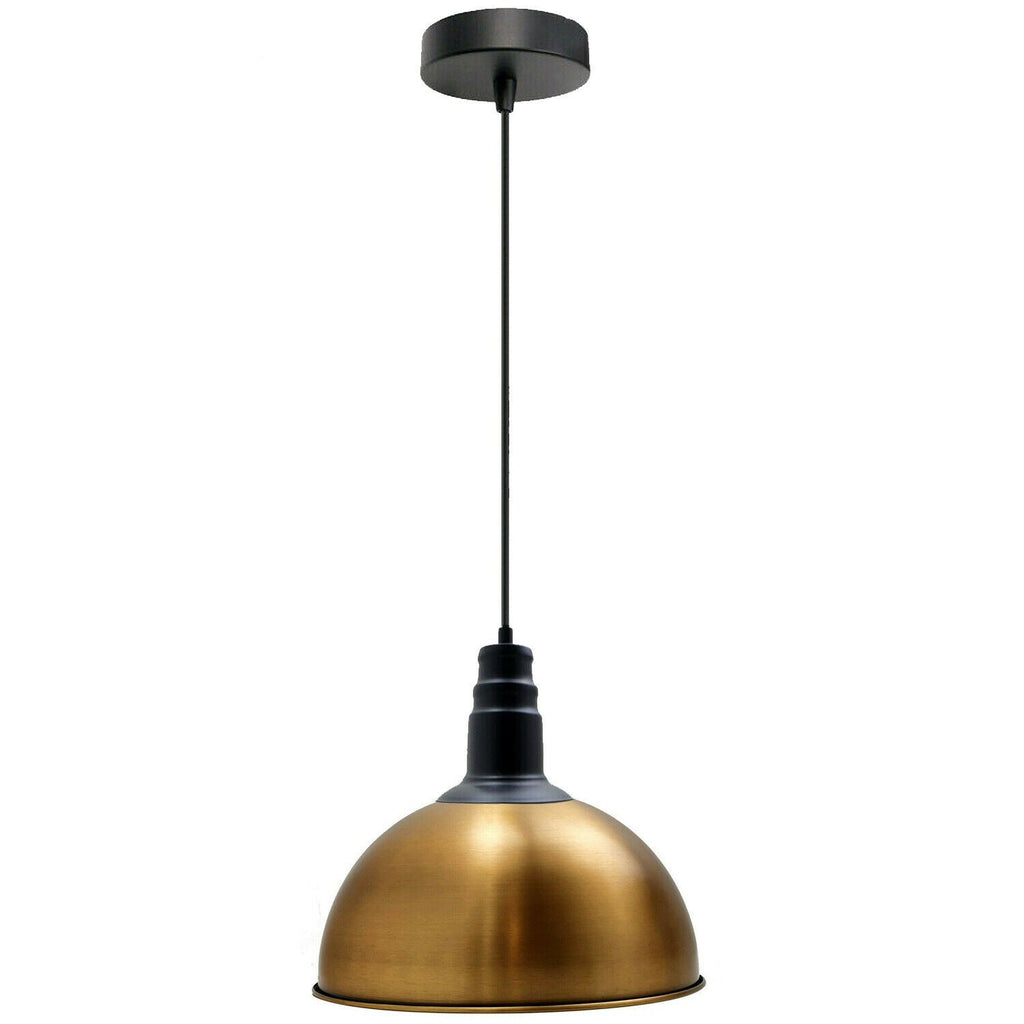 Vintage Modern Yellow Brass Ceiling Lamp Shades~1972-0
