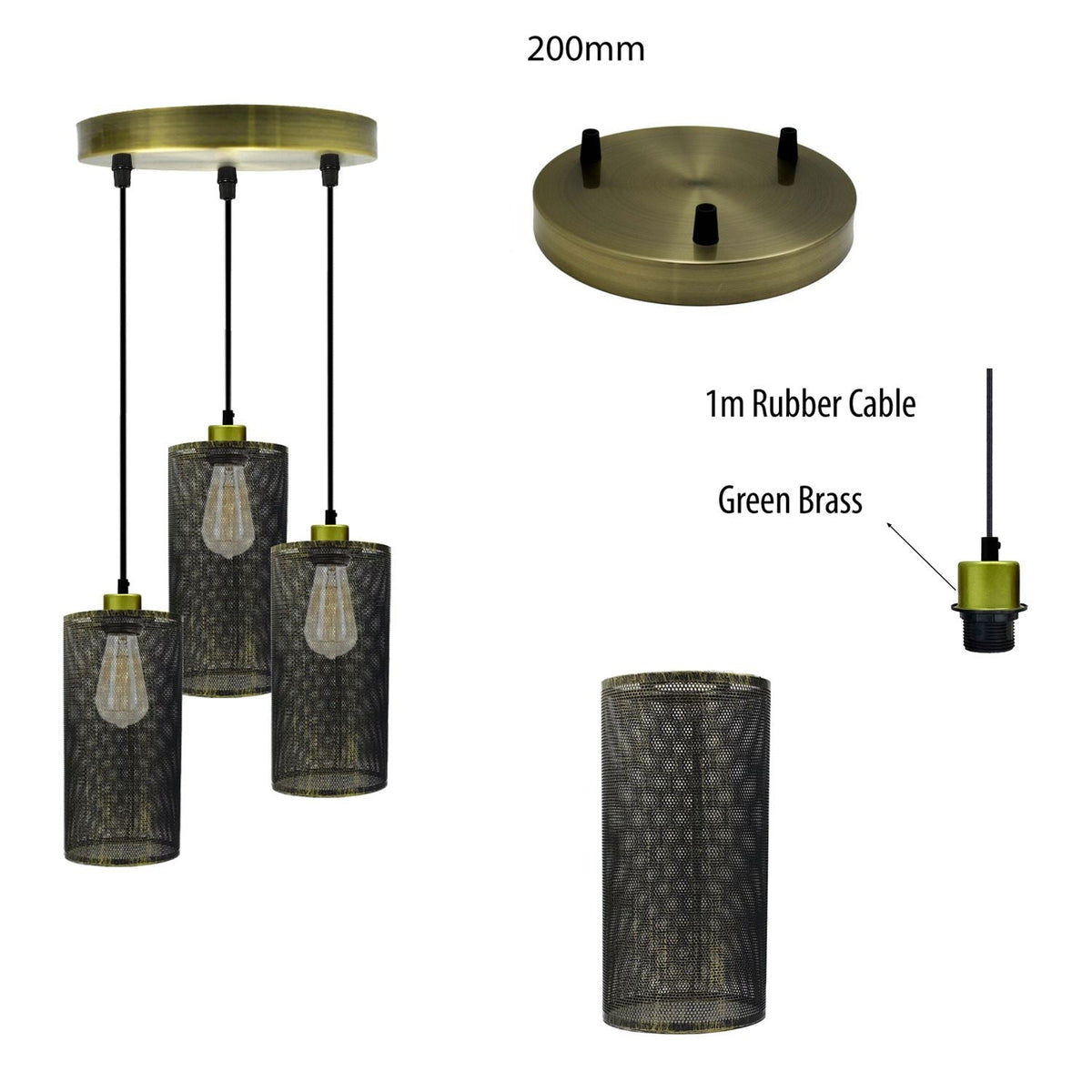Light Hanging Pendant Light – E27 Base | Model 1188-4