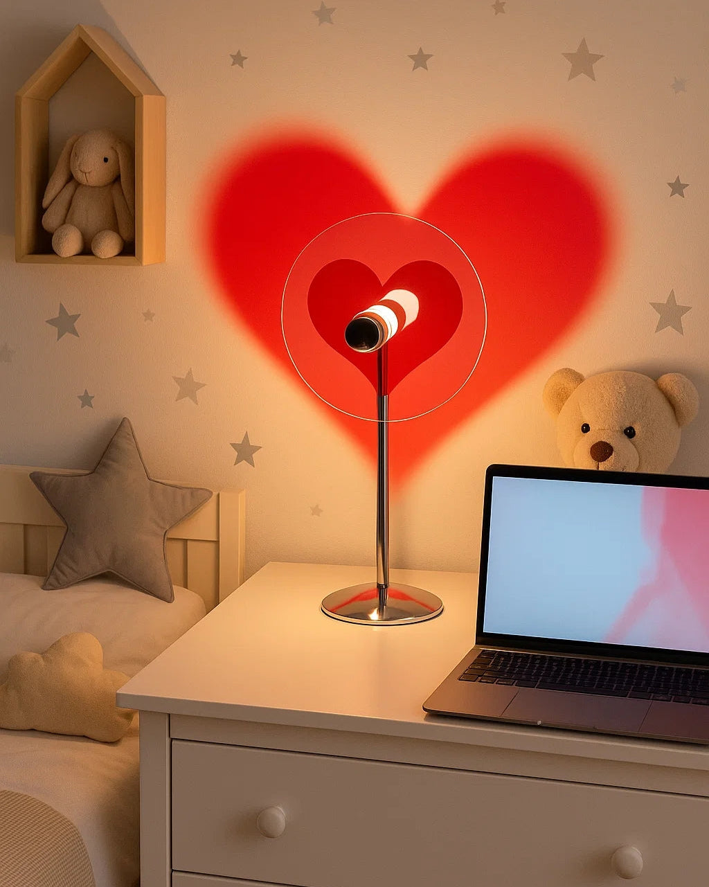 Projector LED Heart/Moon Light-3