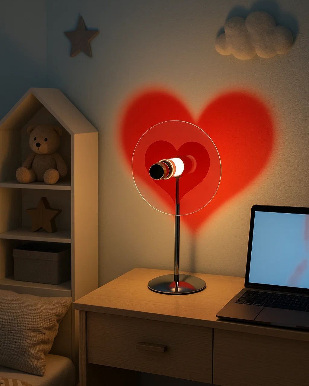 Projector LED Heart/Moon Light-1
