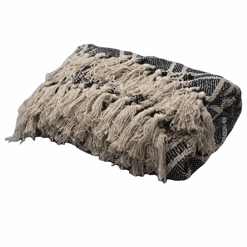 Boho Comfort Throws - Black & Biege Regency-0